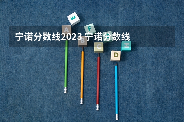 宁诺分数线2023 宁诺分数线