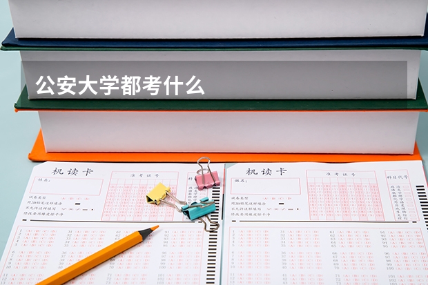 公安大学都考什么