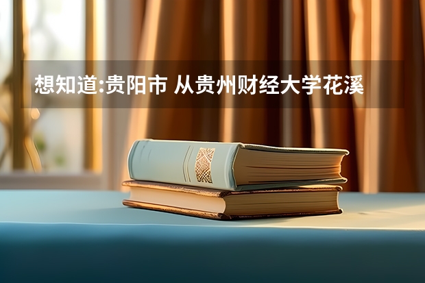 想知道:贵阳市 从贵州财经大学花溪校区到瑞金商务大厦怎么坐公交？