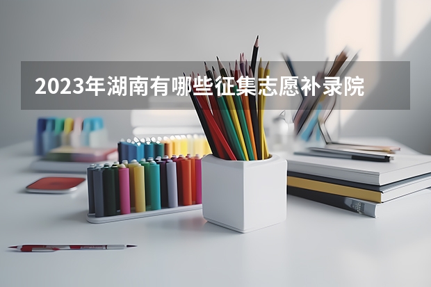 2023年湖南有哪些征集志愿补录院校?