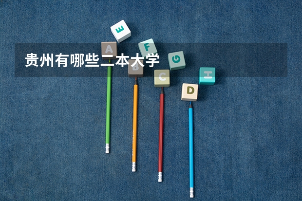 贵州有哪些二本大学
