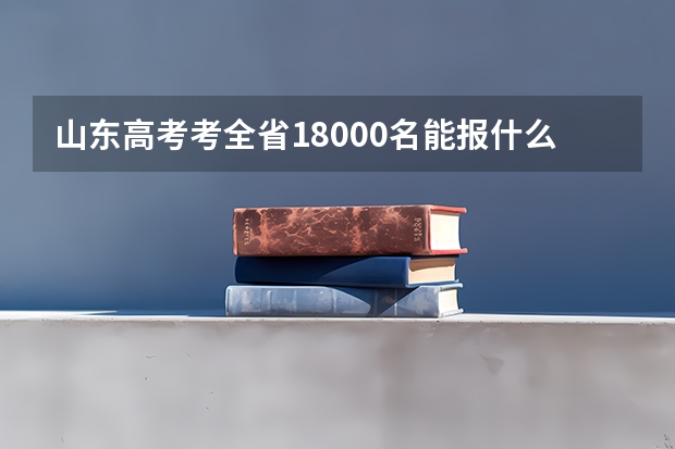 山东高考考全省18000名能报什么211大学