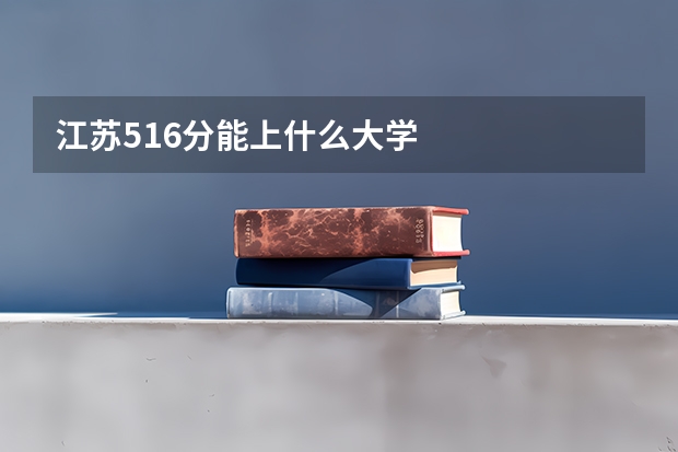 江苏516分能上什么大学