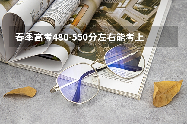 春季高考480-550分左右能考上什么学校？