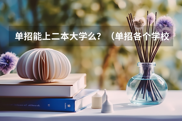 单招能上二本大学么?(单招各个学校分数线)