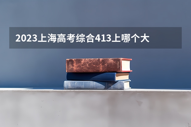 2023上海高考综合413上哪个大学合适
