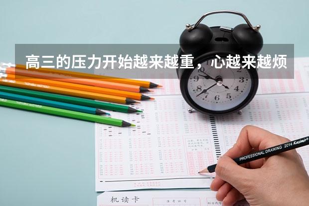 高三的压力开始越来越重,心越来越烦,该静不静,该闹不闹,怎么去面对高考
