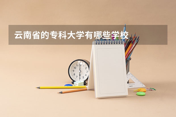 云南省的专科大学有哪些学校