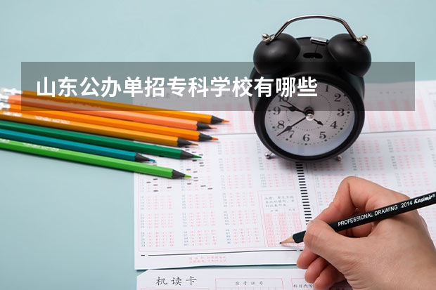 山东公办单招专科学校有哪些