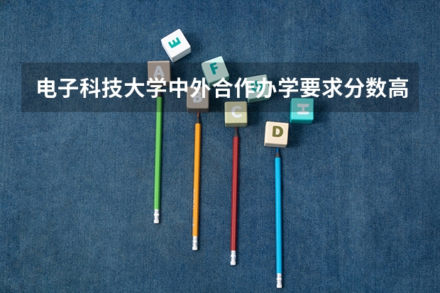 电子科技大学中外合作办学要求分数高吗