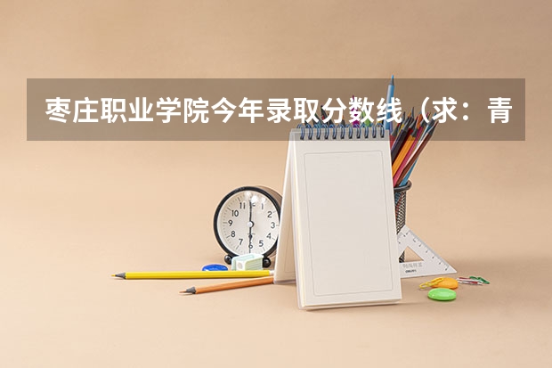 枣庄职业学院今年录取分数线（求：青岛农业大学、聊城大学、枣庄学院的历年专一的录取分数线）