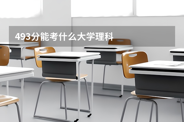 493分能考什么大学理科