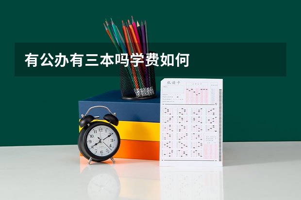 有公办有三本吗学费如何