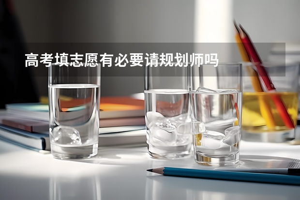 高考填志愿有必要请规划师吗