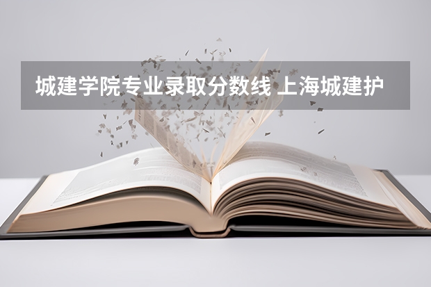 城建学院专业录取分数线 上海城建护理录取分数线
