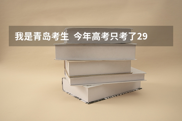 我是青岛考生  今年高考只考了290分   请问省内的哪些学校或者哪些学校的专业可以报考