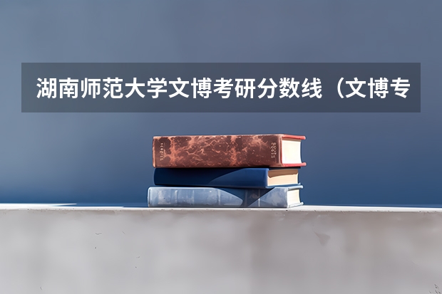湖南师范大学文博考研分数线（文博专业大学高考分数线）