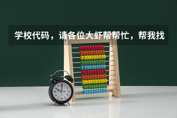 学校代码，请各位大虾帮帮忙，帮我找到以下学校的学校在四川的招生代码和各专业的代码（急 四川大学锦城学院理科专科专业代码）