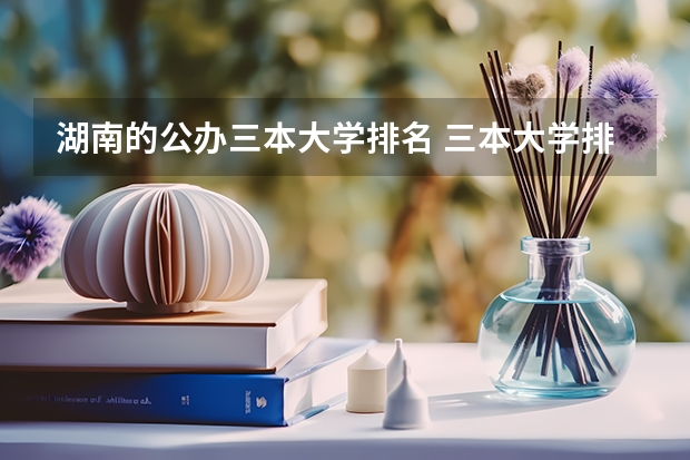 湖南的公办三本大学排名 三本大学排名榜 全国最好的三本学校