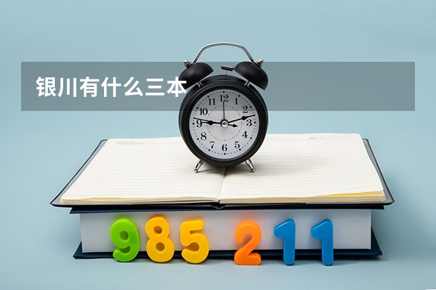 银川有什么三本
