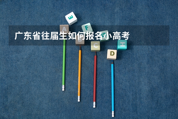 广东省往届生如何报名小高考
