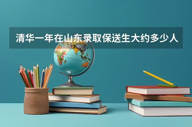 清华一年在山东录取保送生大约多少人?