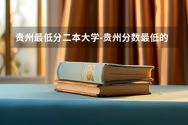 贵州最低分二本大学-贵州分数最低的本科大学公办（文理科）（贵州财经大学二本分数线）