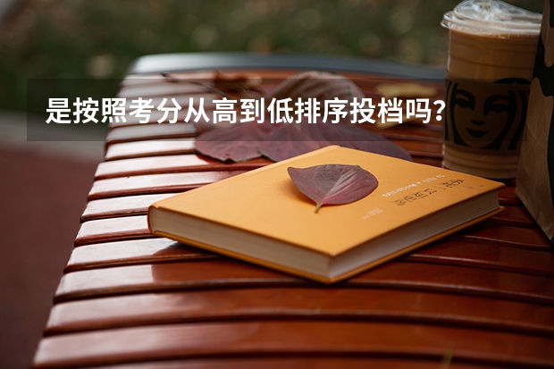是按照考分从高到低排序投档吗？