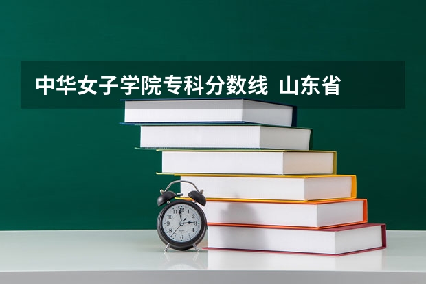 中华女子学院专科分数线  山东省 山东女子学院录取分数线