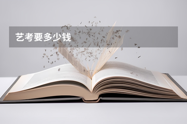 艺考要多少钱