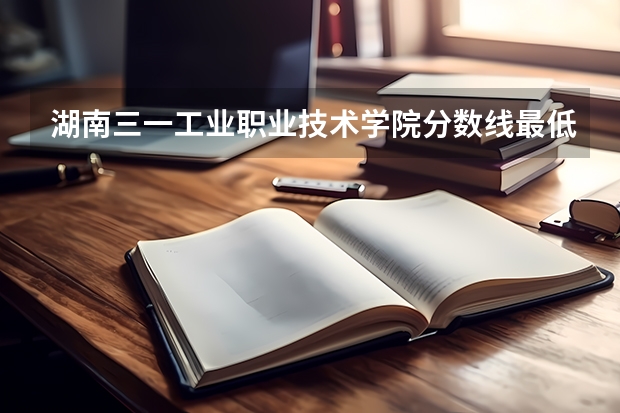 湖南三一工业职业技术学院分数线最低是多少