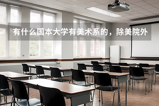 有什么国本大学有美术系的，除美院外。