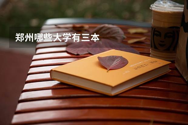 郑州哪些大学有三本