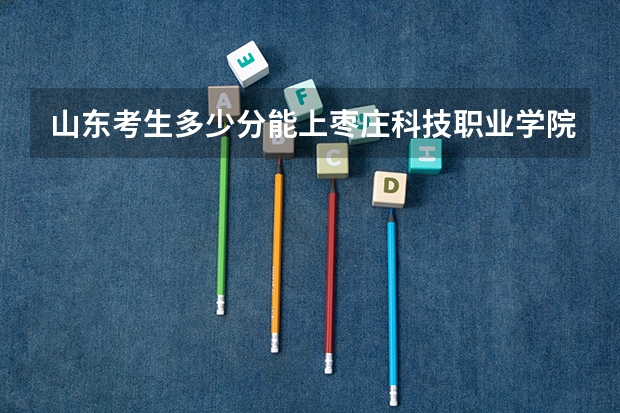 山东考生多少分能上枣庄科技职业学院