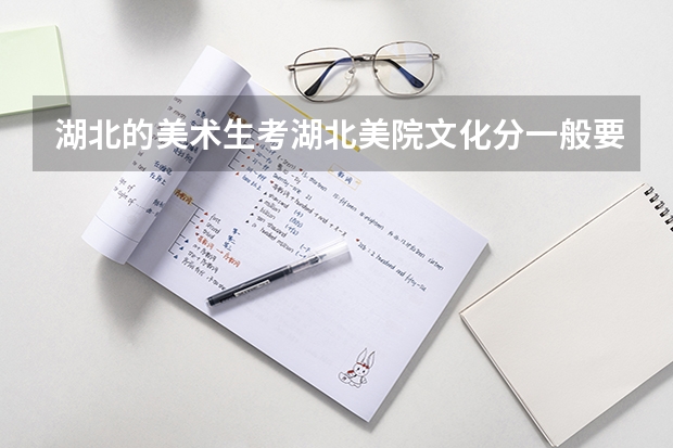 湖北的美术生考湖北美院文化分一般要多少分(不是刚好压线