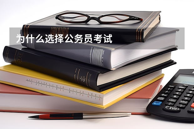 为什么选择公务员考试