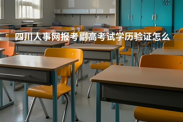 四川人事网报考副高考试学历验证怎么搞