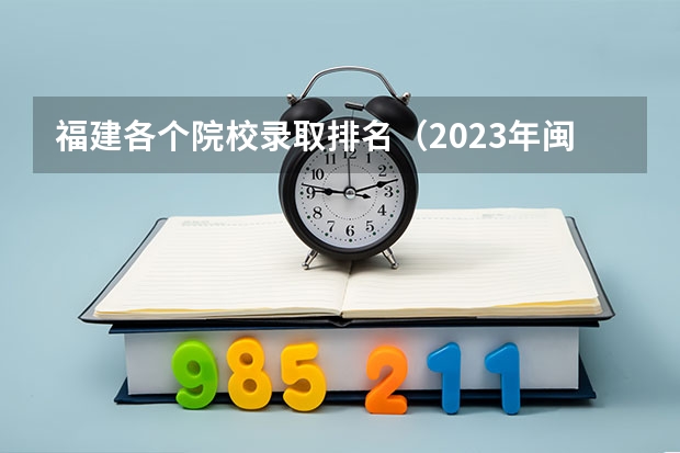 福建各个院校录取排名（2023年闽南师范大学各省分数线）
