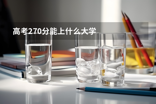 高考270分能上什么大学