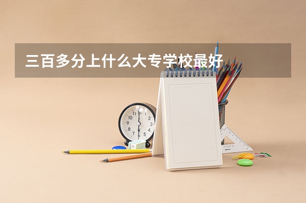三百多分上什么大专学校最好