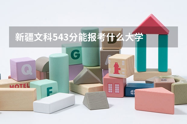 新疆文科543分能报考什么大学