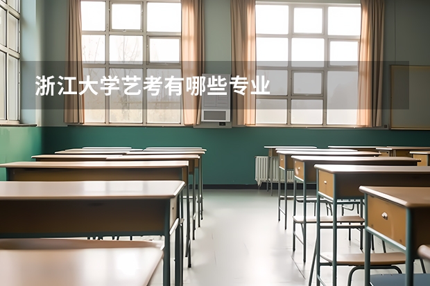 浙江大学艺考有哪些专业