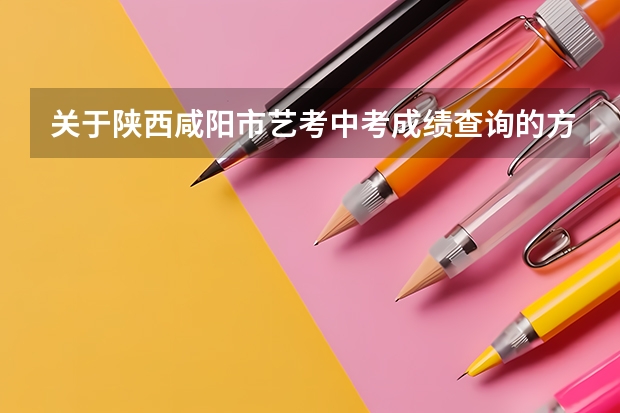 关于陕西咸阳市艺考中考成绩查询的方法（陕西美术艺考成绩公布时间）
