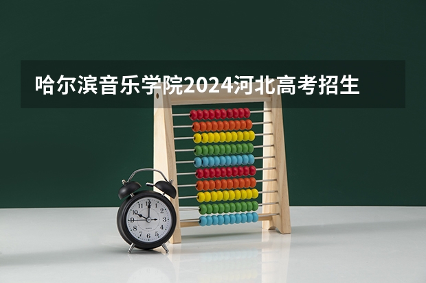 哈尔滨音乐学院2024河北高考招生计划 招多少人
