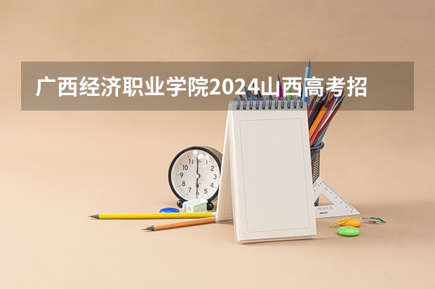广西经济职业学院2024山西高考招生计划 招多少人