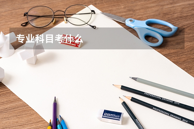 专业科目考什么