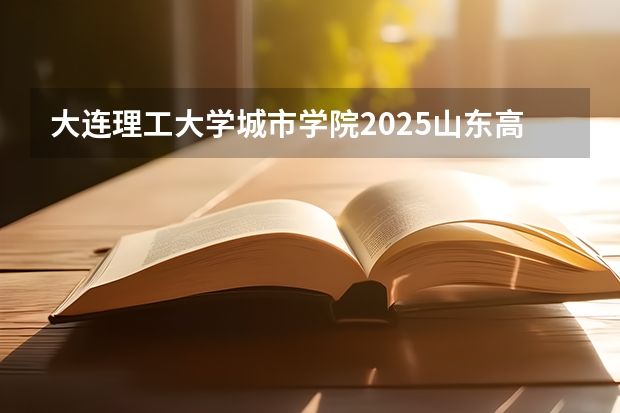 大连理工大学城市学院2025山东高考招生计划 招多少人预测
