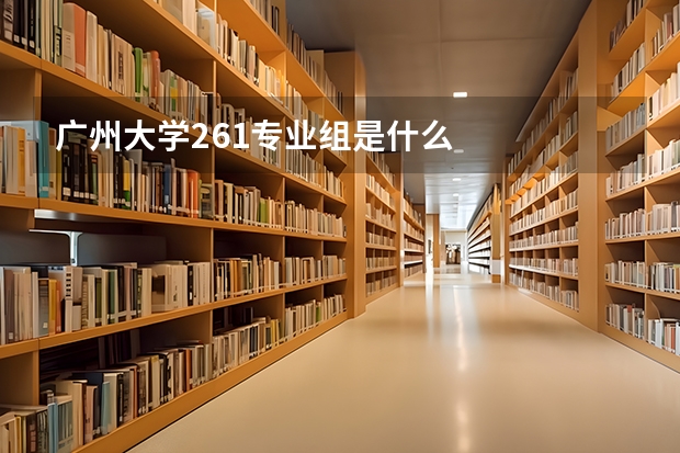 广州大学261专业组是什么