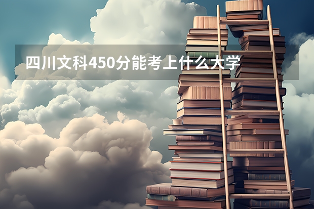 四川文科450分能考上什么大学