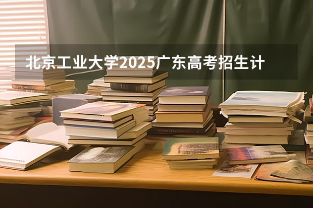 北京工业大学2025广东高考招生计划 招多少人